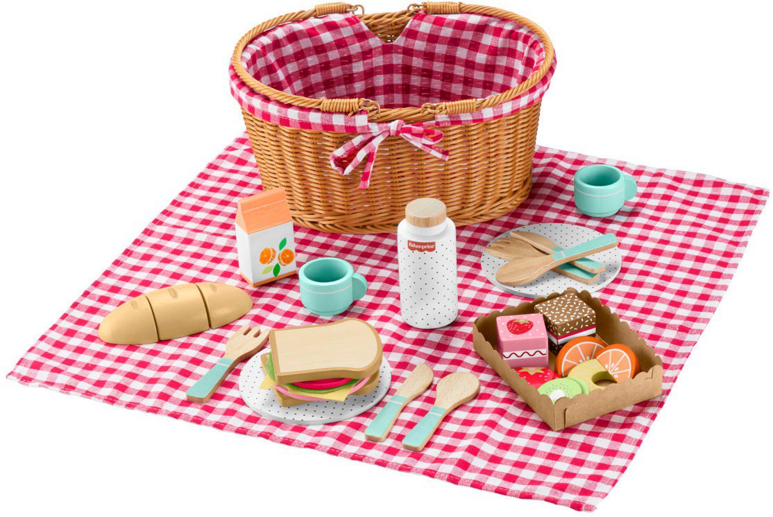 Jídlo do dětské kuchyňky Fisher-Price Piknikový koš s dobrotami 31 ks