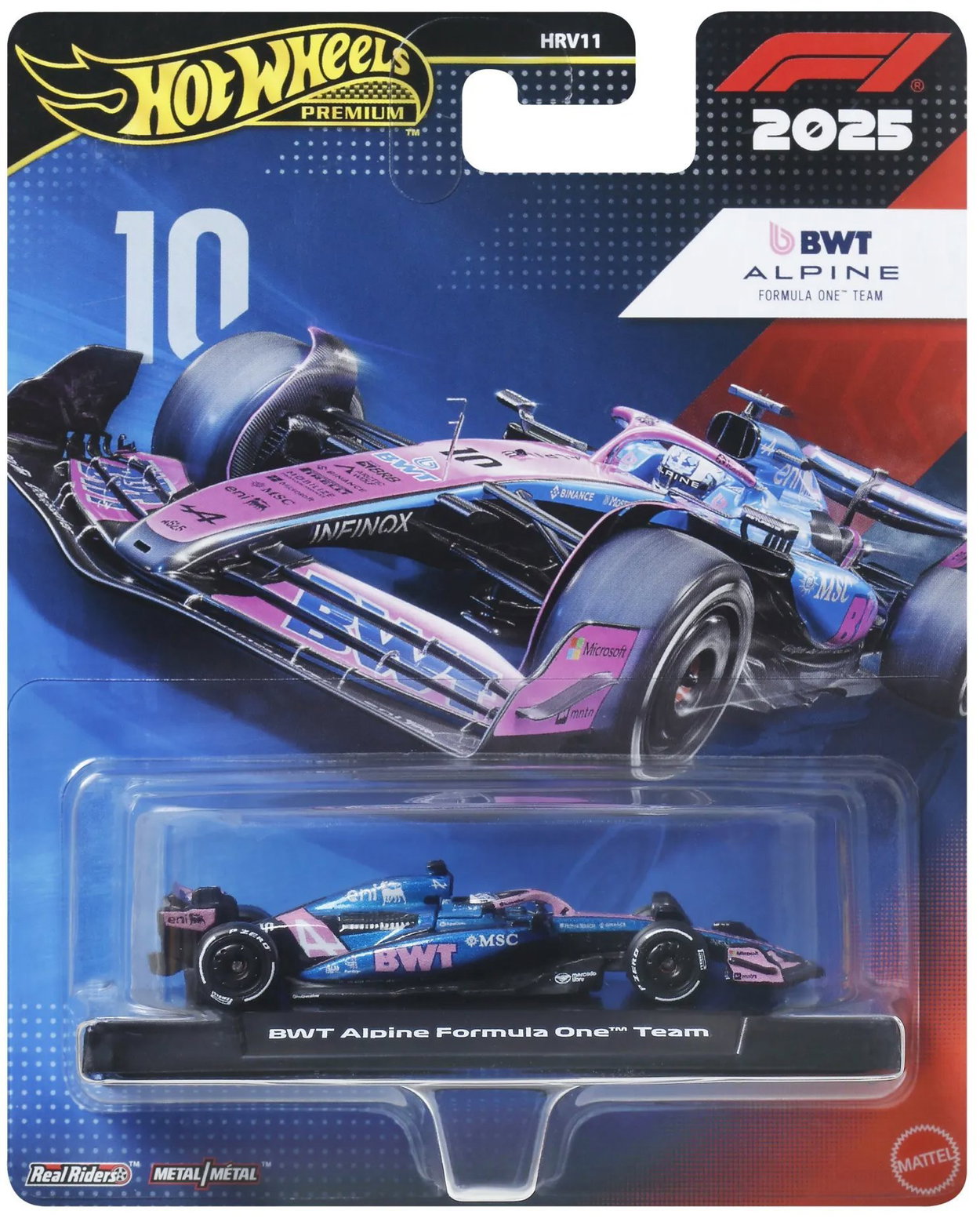 Hot Wheels Premium Formula 1 Alpine - Pierre Gasly #10