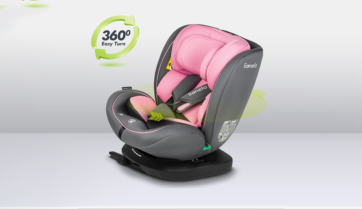 Lionelo Bastiaan i-size s isofixem Pink Baby