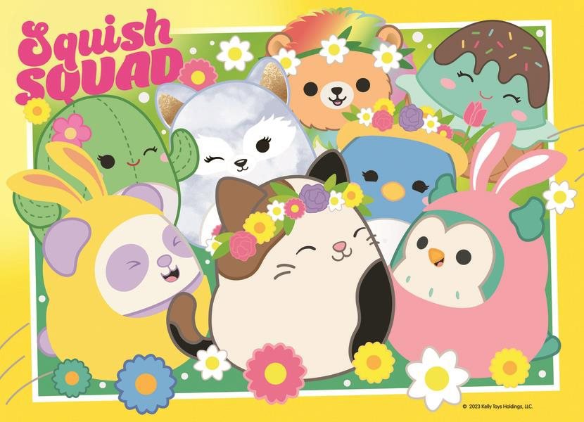 Ravensburger 057153 Squishmallows 4×100 pieces jigsaw puzzle