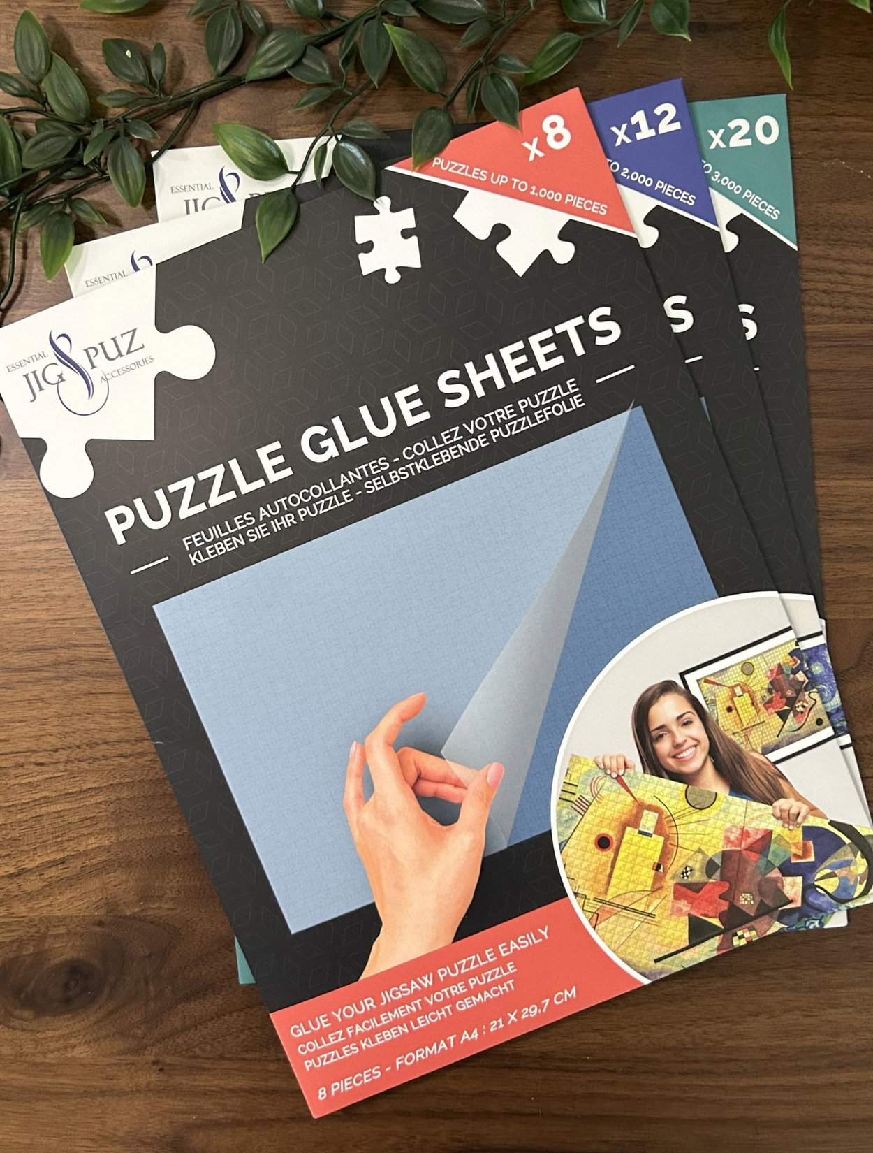 JIG&PUZ puzzle accessories Adhesive puzzle foil for 3000 pieces