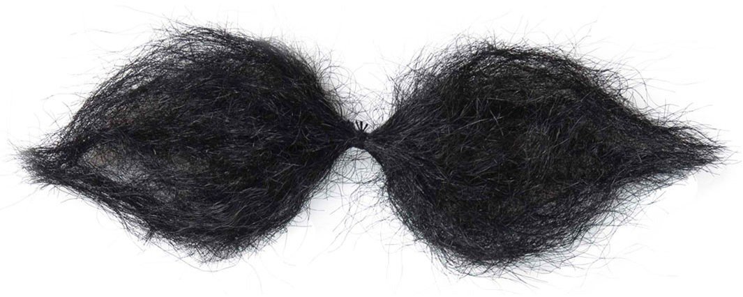 Costume accessory Widmann Moustache, black, retro