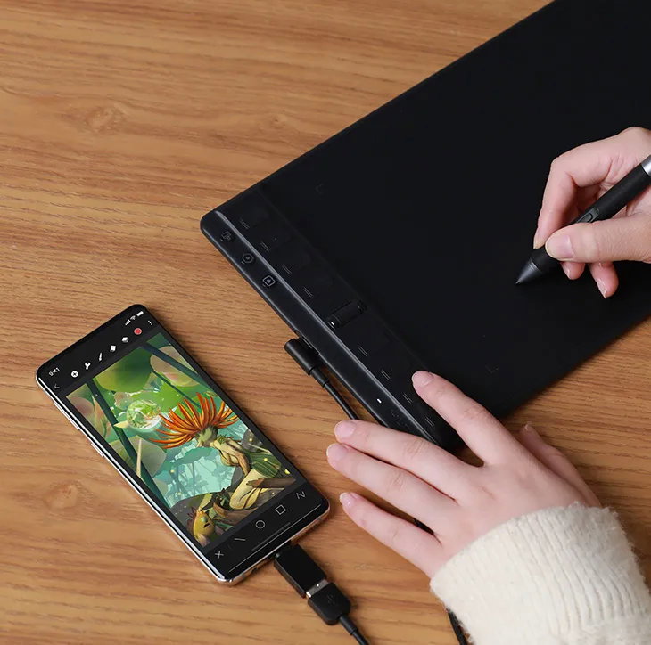Huion Inspiroy 2 M Graphics Tablet, Black
