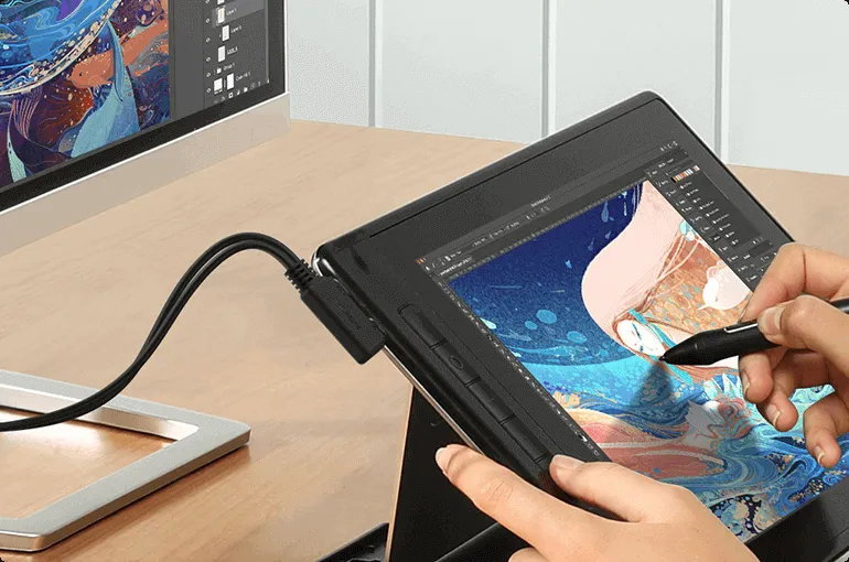 Huion Kamvas Pro 13 2,5K grafikus táblagép állvánnyal