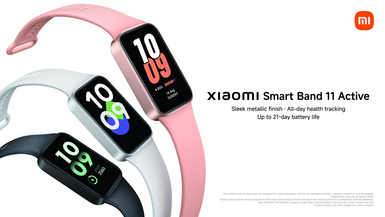 Xiaomi Smart Band 11 Active Pomelo Pink fitness band