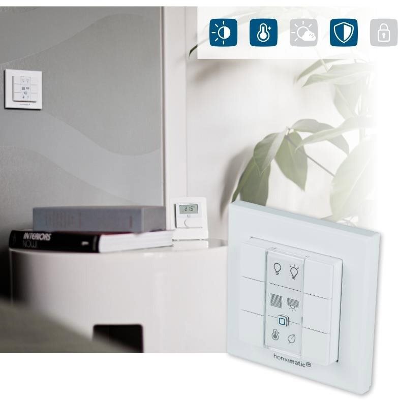 Remote control Homematic IP Wall-mounted remote control - 6 buttons, with symbols - HmIP-WRC6