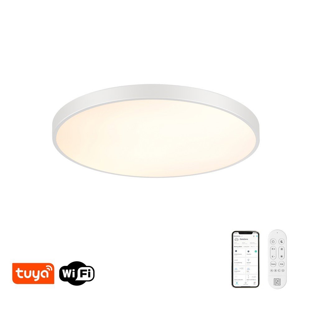 LED light IMMAX NEO LITE SEMPLICI Smart ceiling Tuya WiFi BEACON, 80 cm, 96W, 6912lm, white