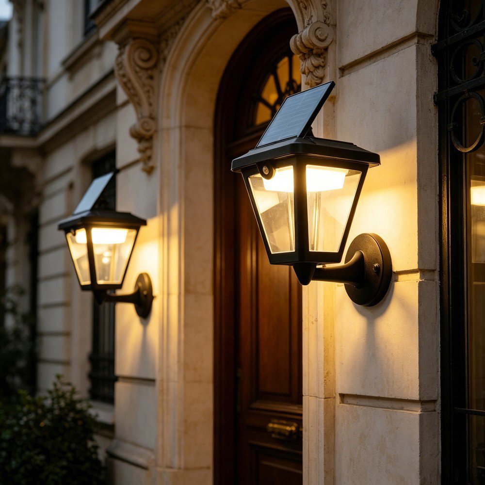 IMMAX SUN LAMPADA outdoor solar wall light with PIR sensor