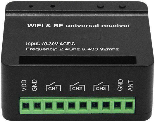 IN WiFi / RF receiver for gate operators
