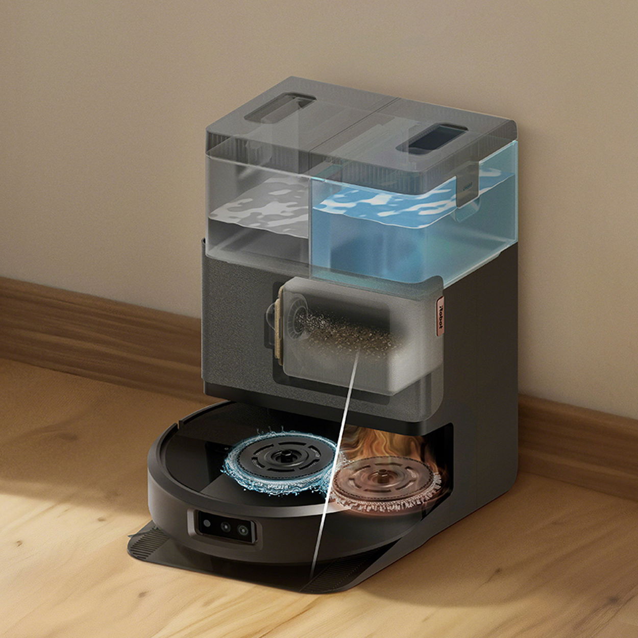 Roboter-Staubsauger iRobot Roomba Plus 505 Combo + AutoWash-Dock Schwarz
