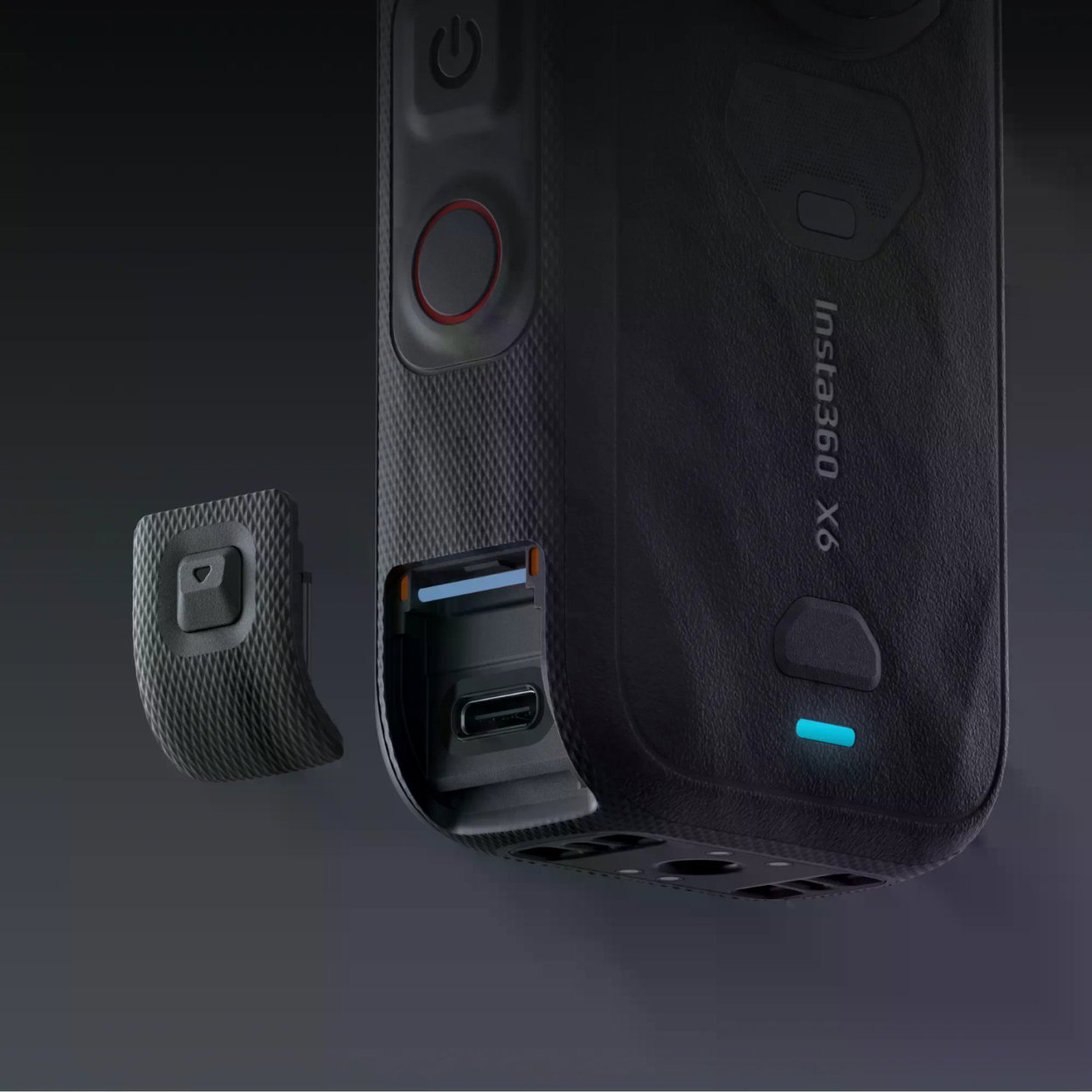 Kiegészítő Insta360 X6 akciókamerához USB Cover Black