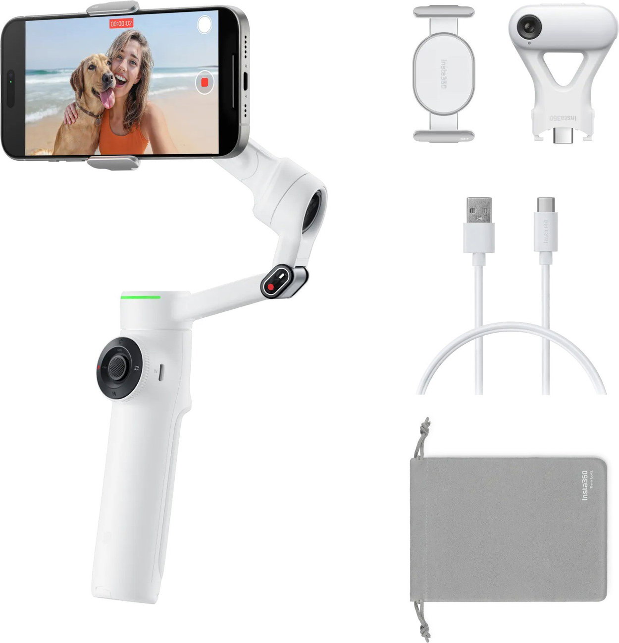 Insta360 Flow 2 Pro AI Tracker Bundle