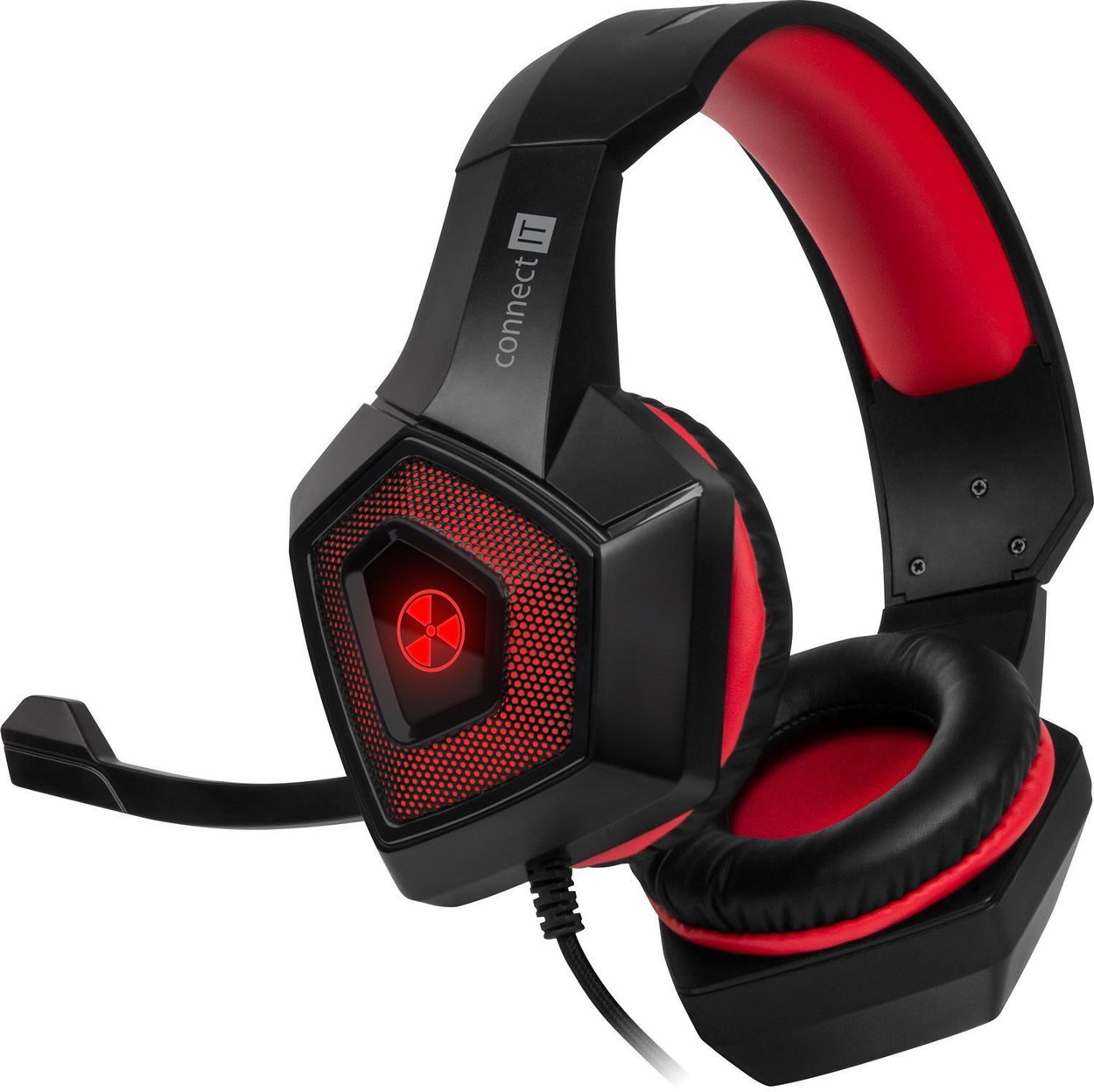 CONNECT IT CHP-5500-RD BATTLE RNBW Ed. 2 Gaming Headset, red