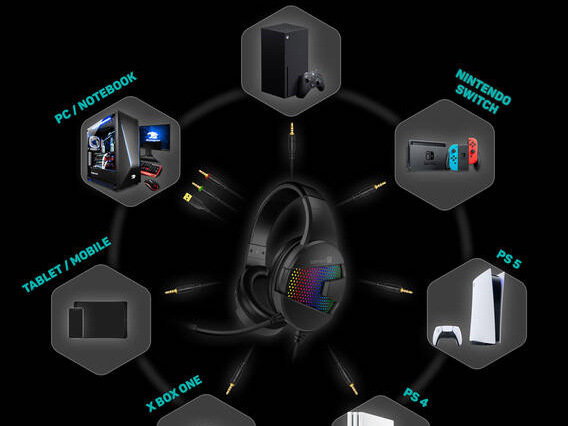 CONNECT IT DOODLE RGB CHP-6501-BK Gaming Headset Black