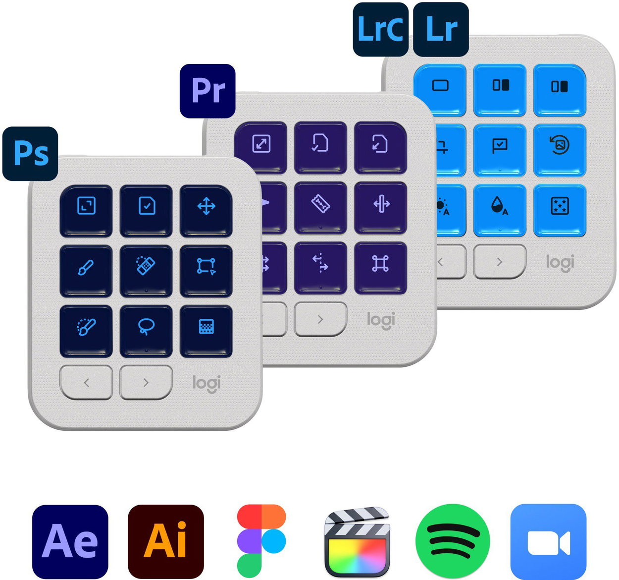 Streamdeck Logitech MX Creative console, Pale Grey