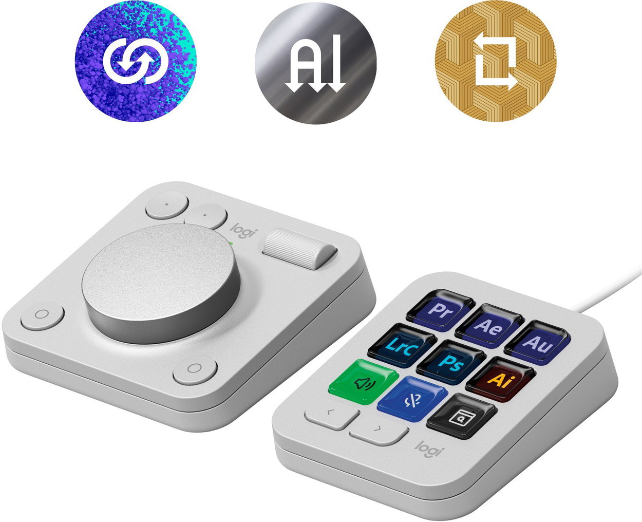 Streamdeck Logitech MX Creative console, Pale Grey