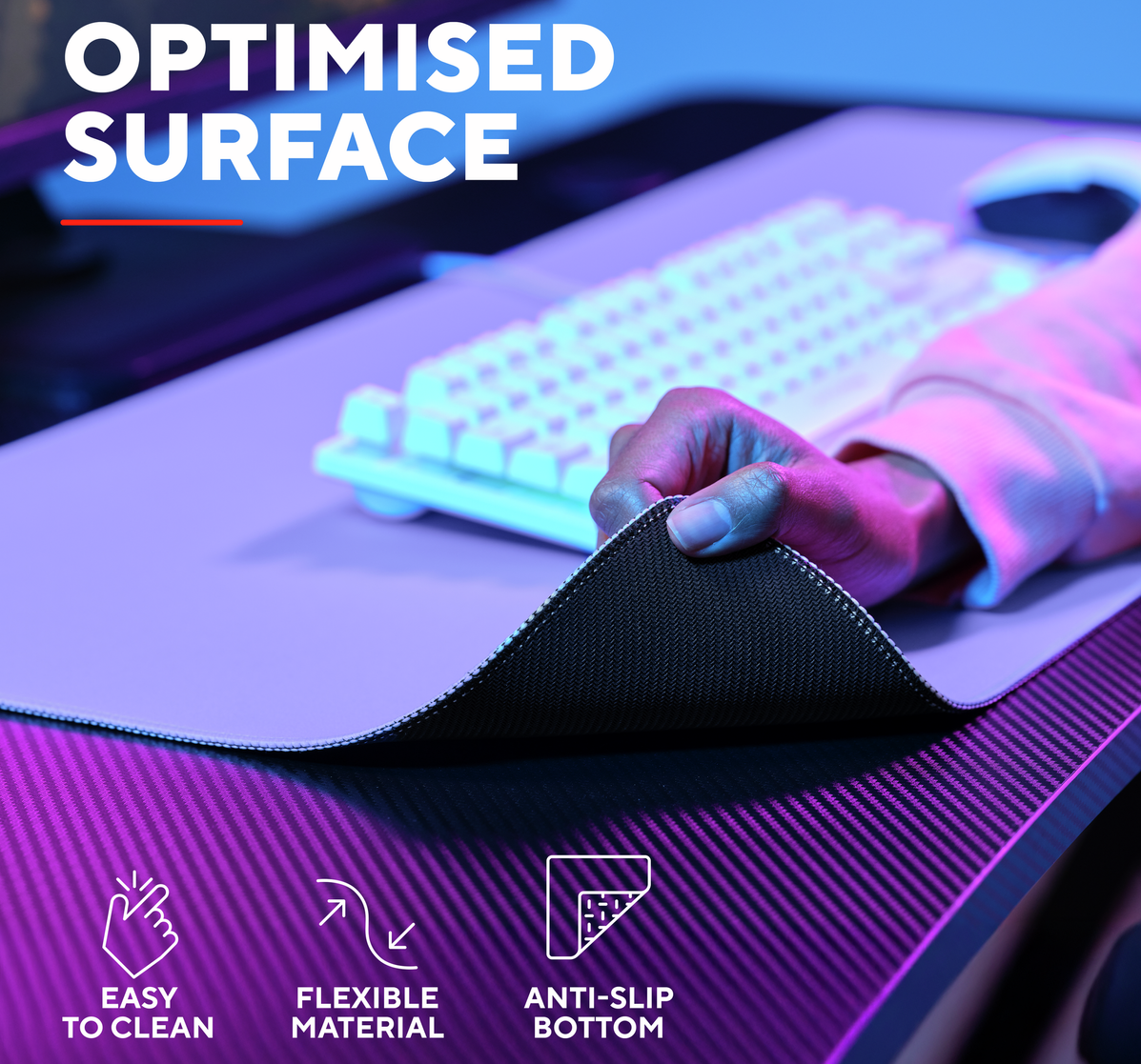 Trust GXT759P XXL mouse pad in Purple