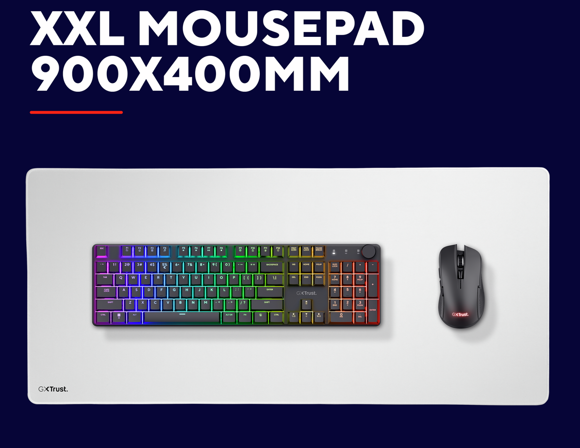 Trust GXT759W XXL mouse pad white