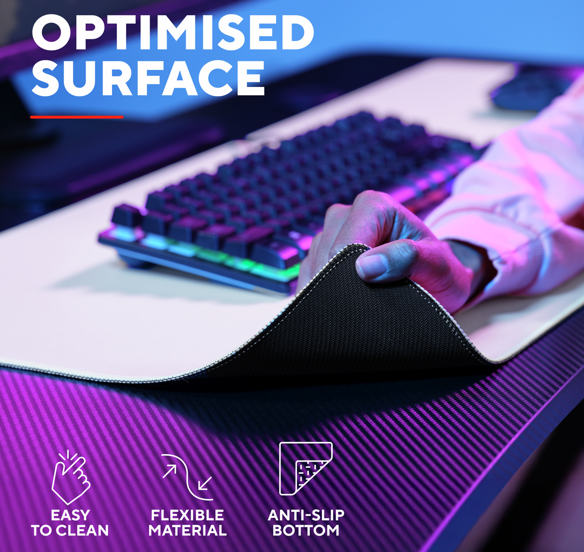 Trust GXT759W XXL mouse pad white