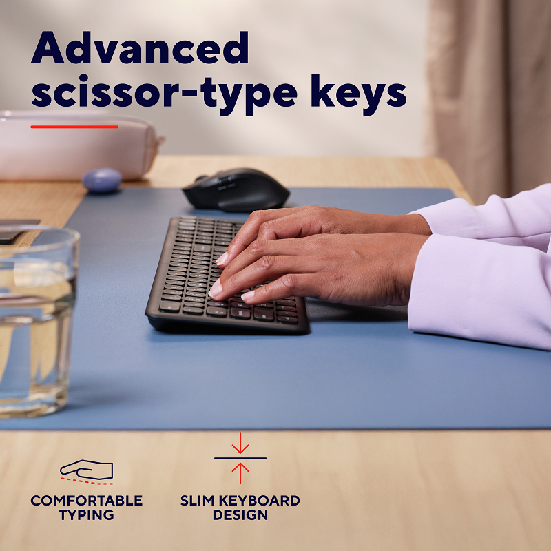 Trust VAIYA Multidevice Rechargeable Keyboard - US wireless keyboard
