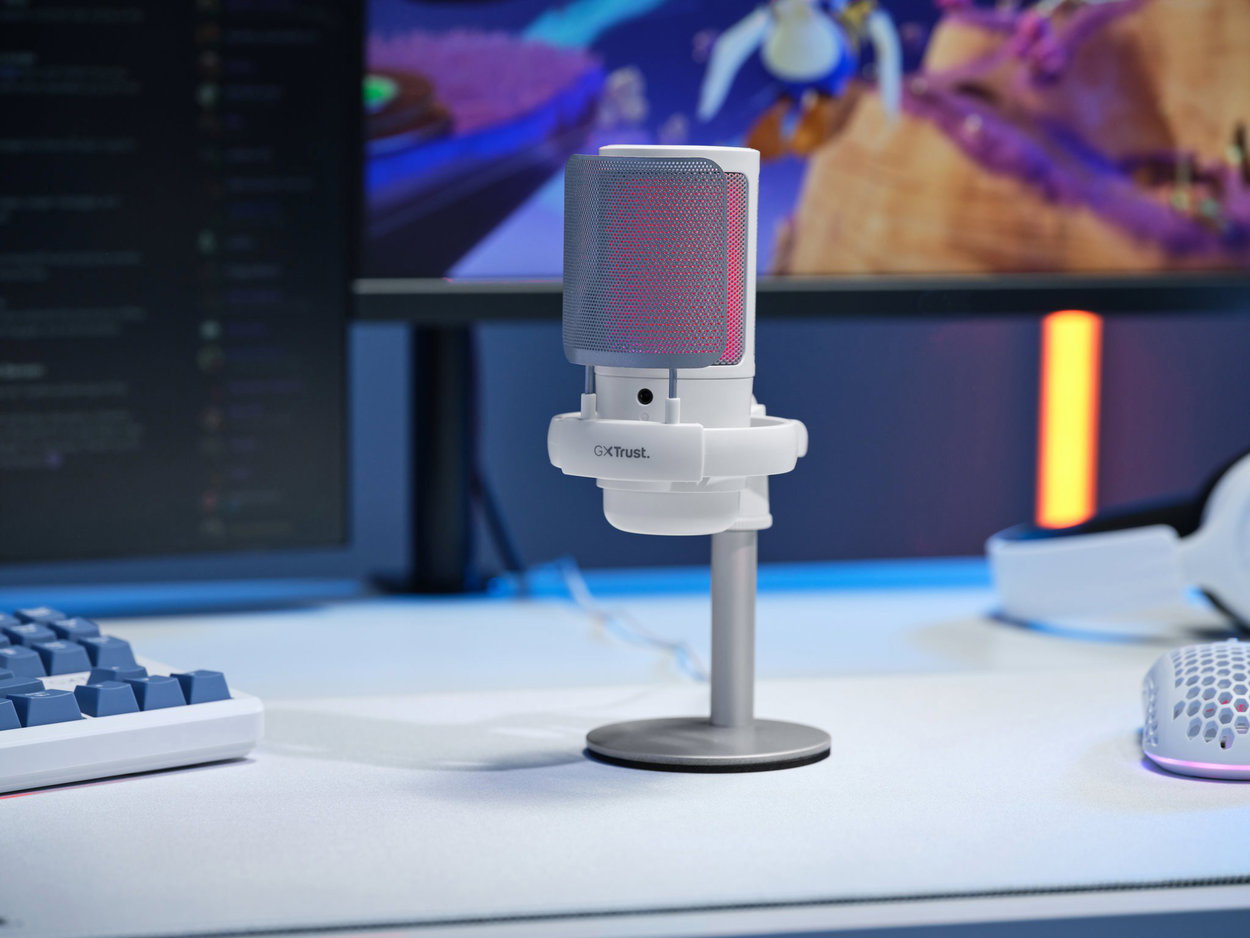 Trust GXT238W AURON USB Gaming Microphone - White