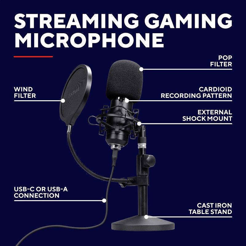 Trust GXT269 EMITA II Streaming Desk Microphone