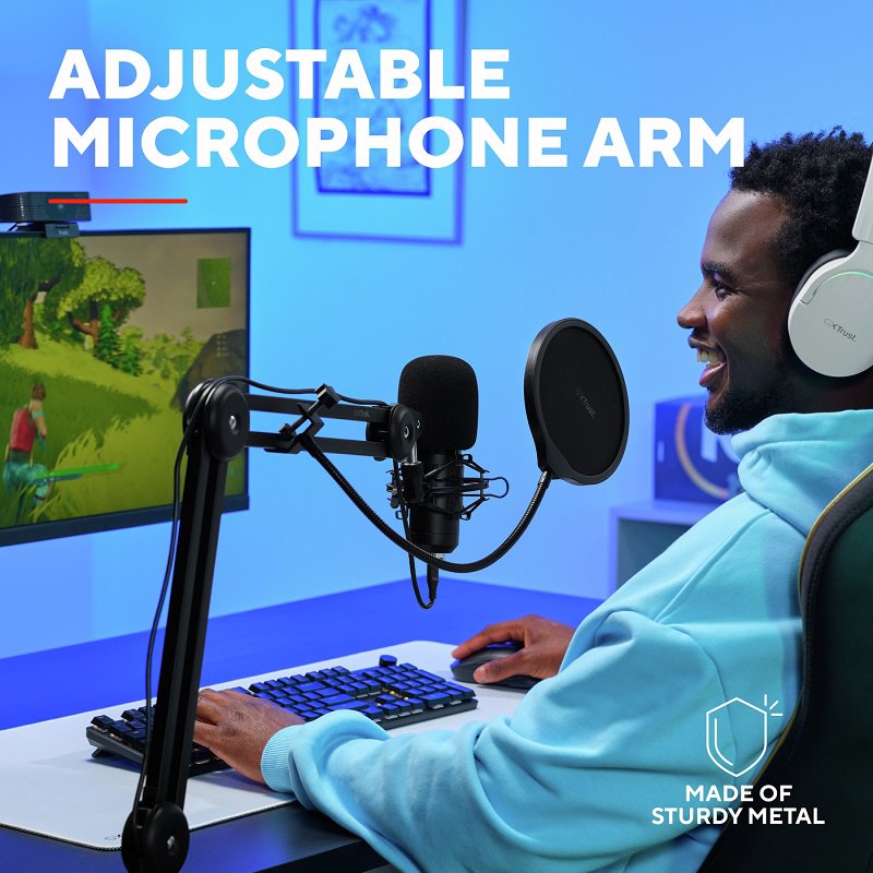 Trust GXT270 EMITA II+ Streaming Desk Arm Microphone