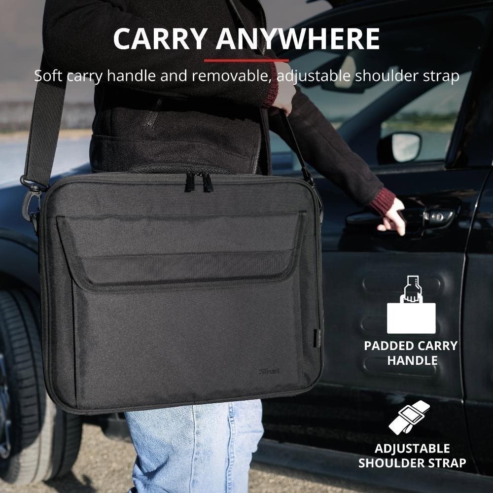 Trust ATLANTA Laptop Bag 15.6" Black laptop bag 2