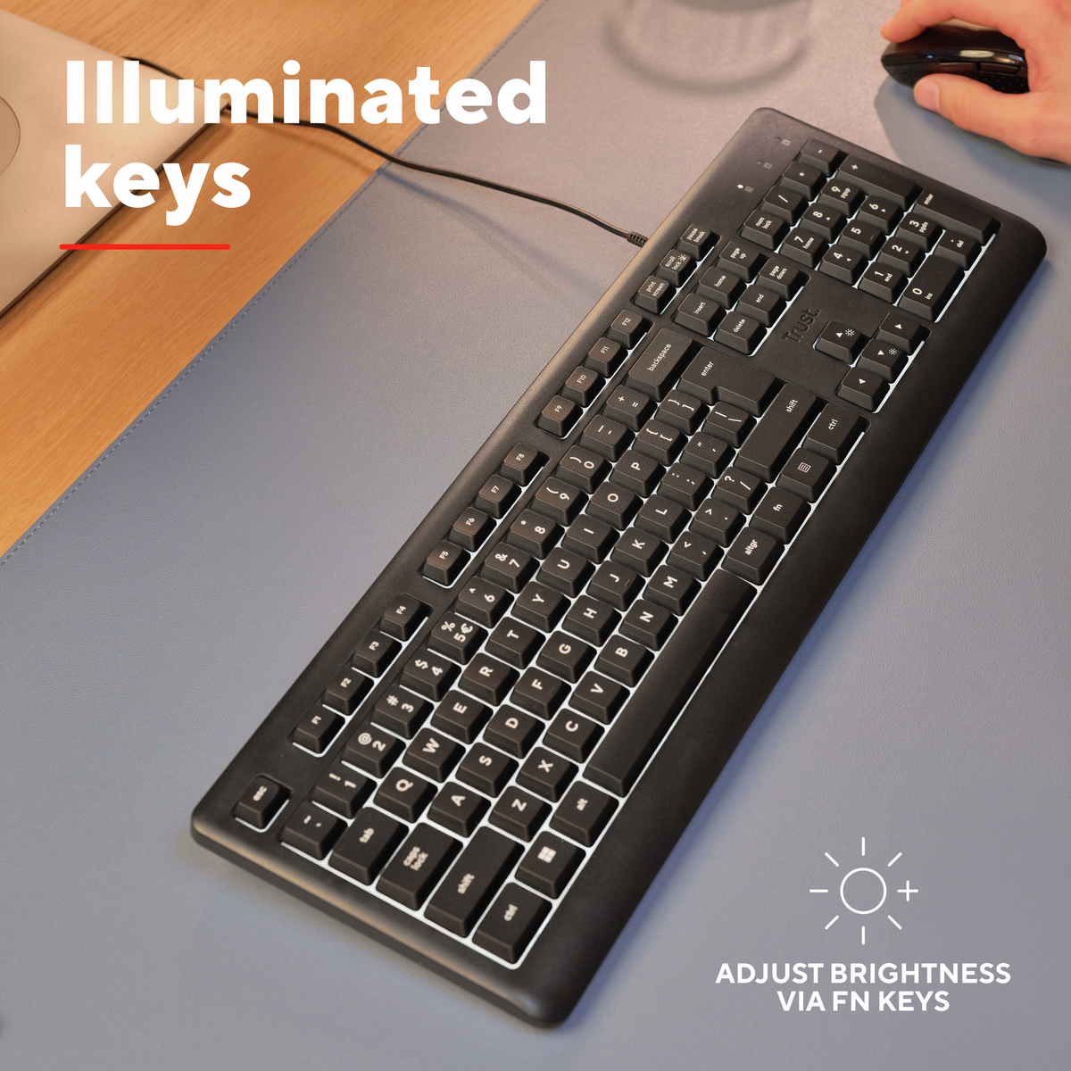 Trust PRIMO Illuminated Keyboard CZ/SK