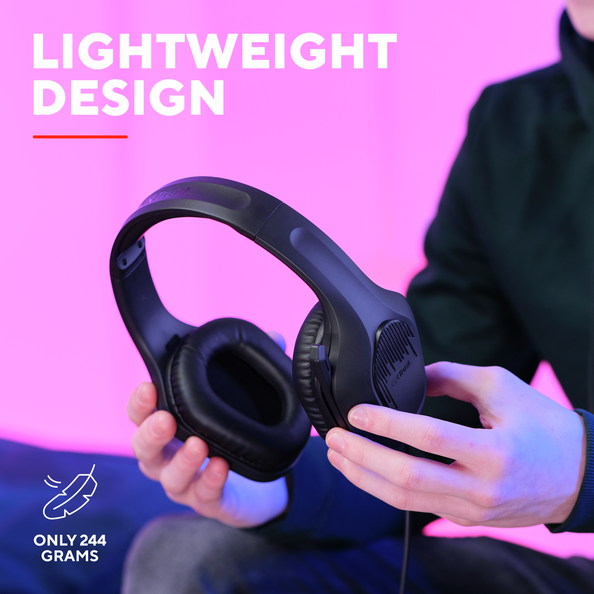 Trust GXT415 ZIROX HEADSET - black