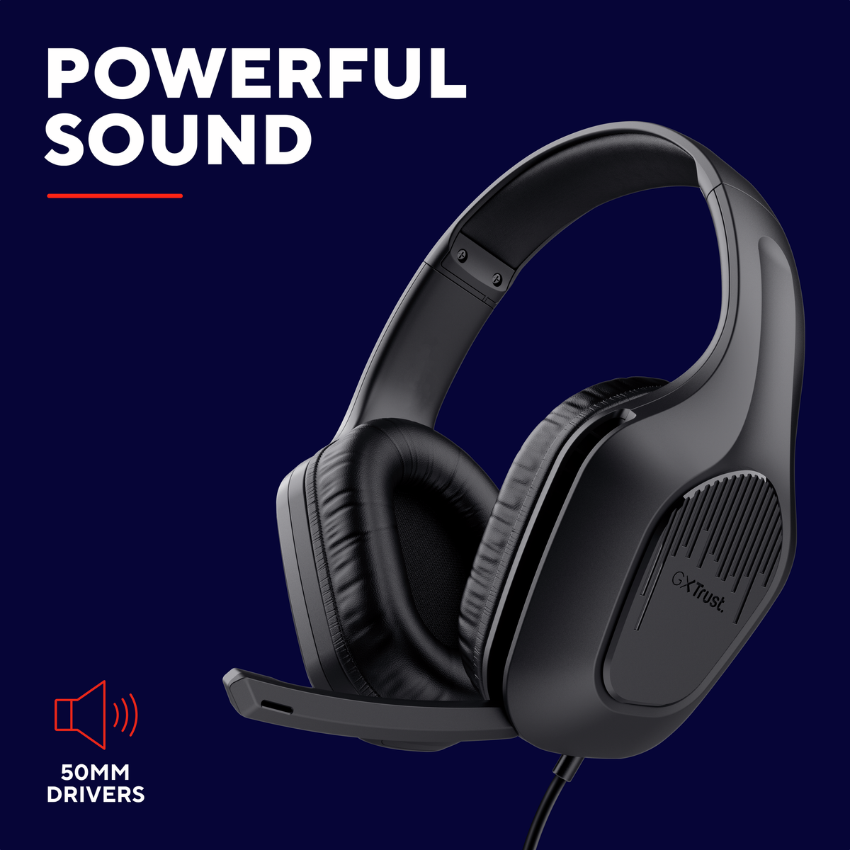 Trust GXT415 ZIROX HEADSET - black