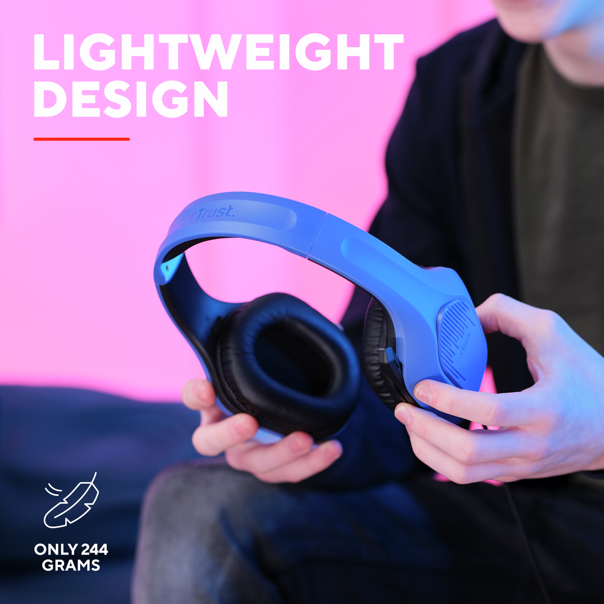 Trust GXT415B ZIROX HEADSET - blue