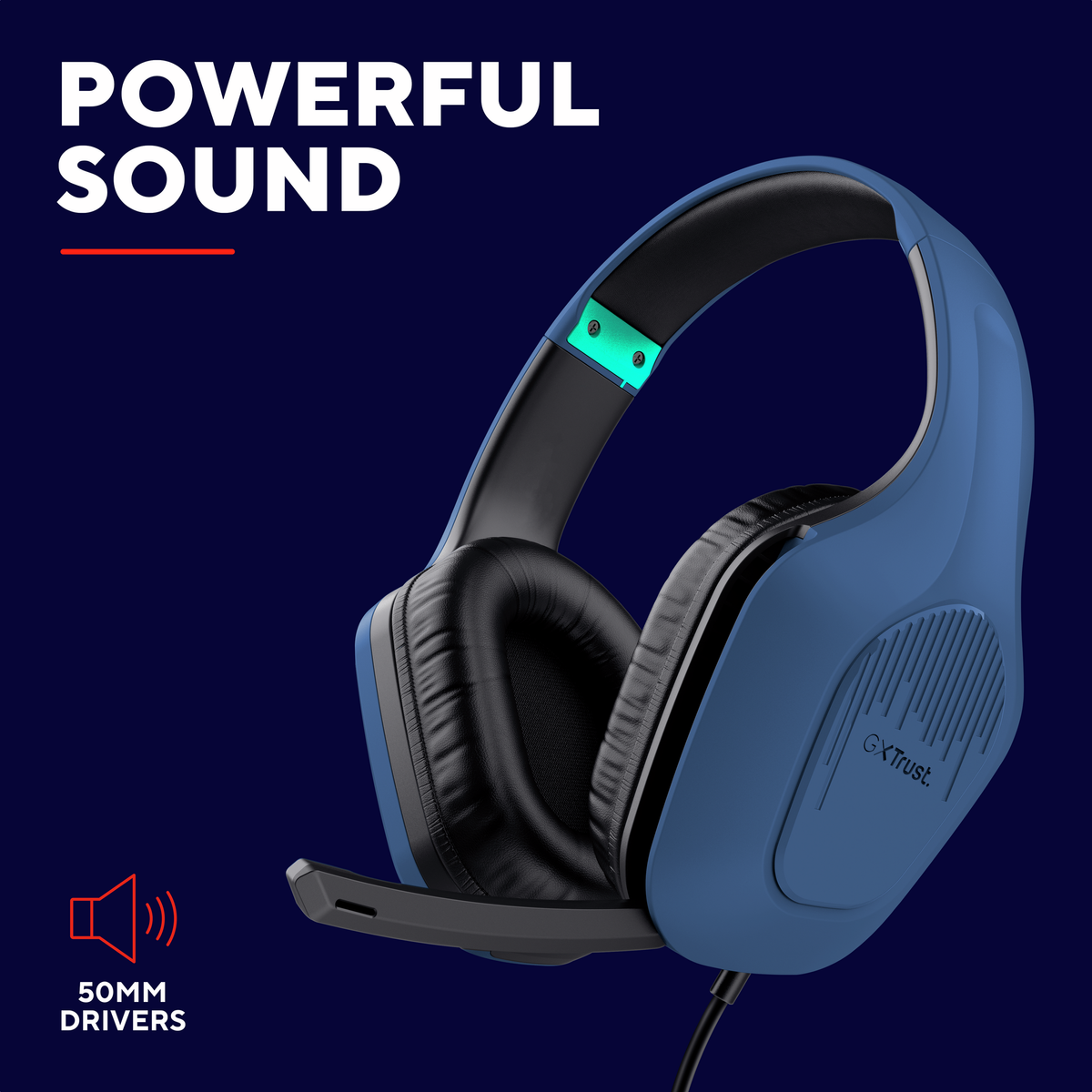 Trust GXT415B ZIROX HEADSET - blue