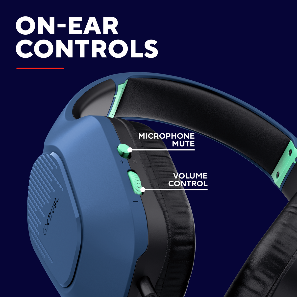 Trust GXT415B ZIROX HEADSET - blue