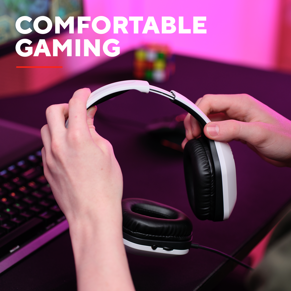 Trust GXT415W ZIROX HEADSET - white