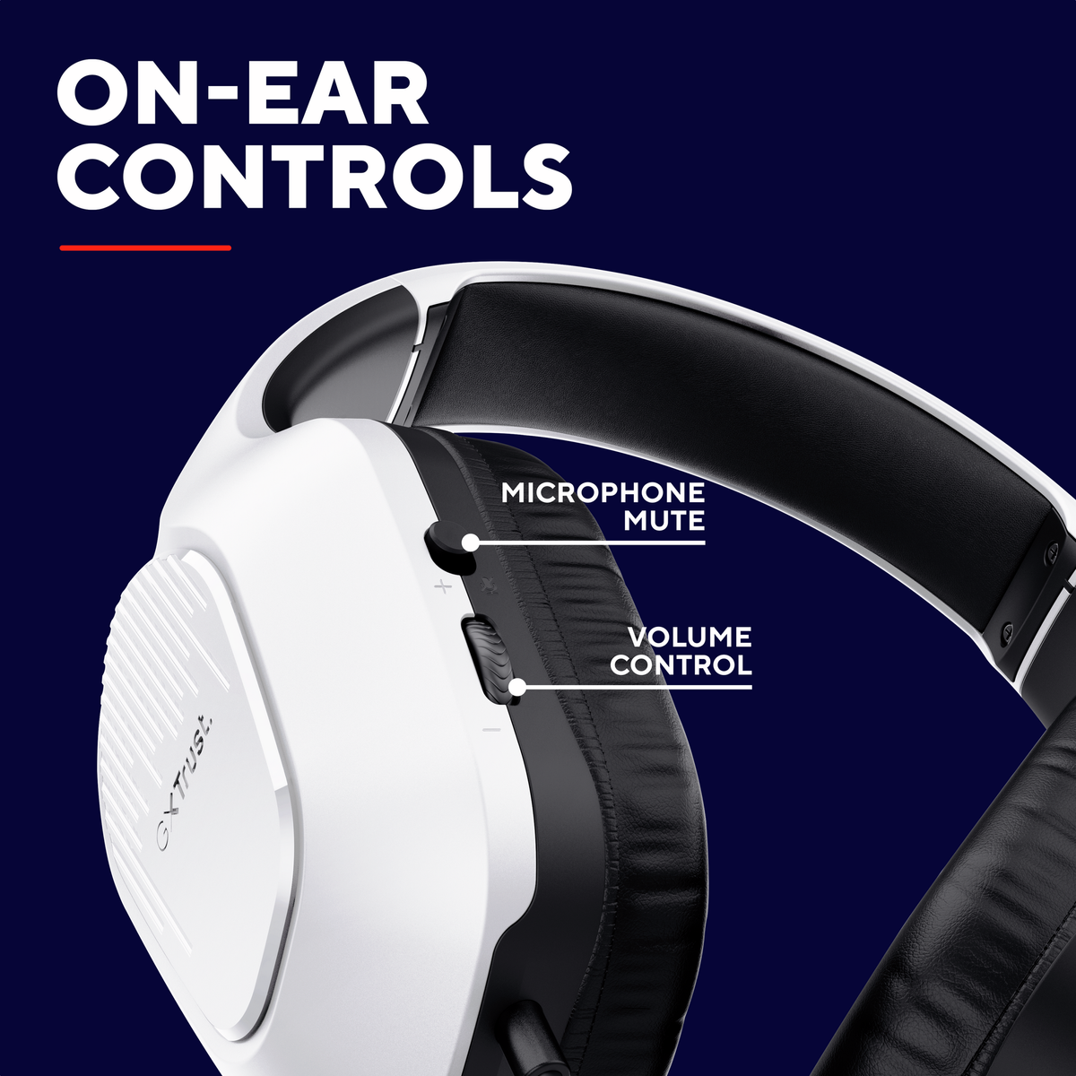 Trust GXT415W ZIROX HEADSET - white