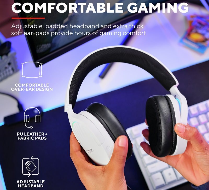 Trust GXT490 Fayzo 7.1 USB Gaming Headset White