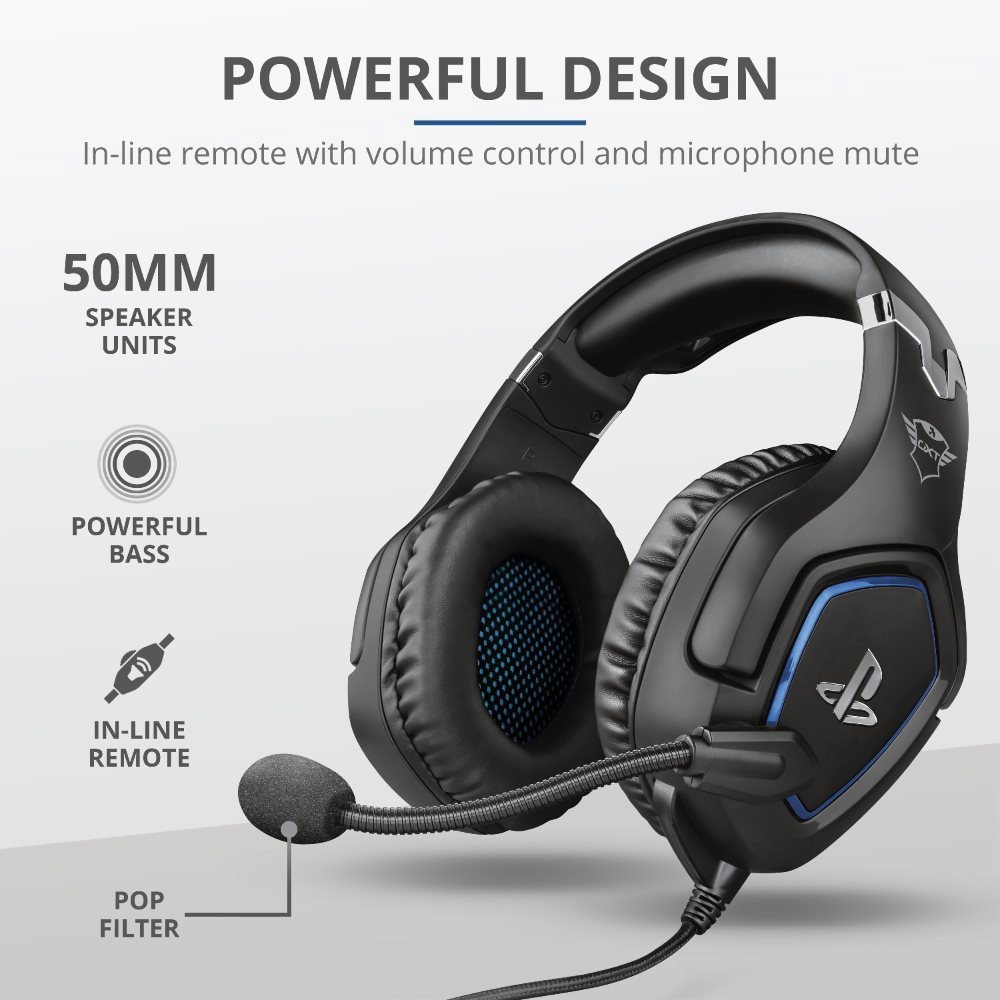 Trust GXT 488 Forze PS4 Black Gaming Headset