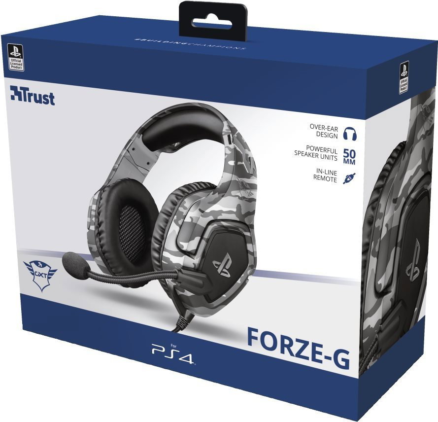 Trust GXT 488 Forze PS4 Gaming Headset Grey