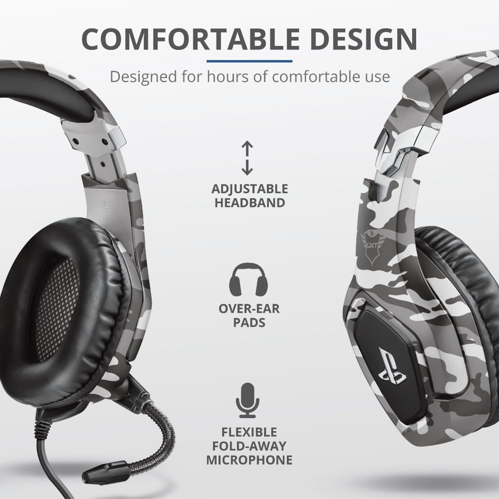 Trust GXT 488 Forze PS4 Gaming Headset Grey