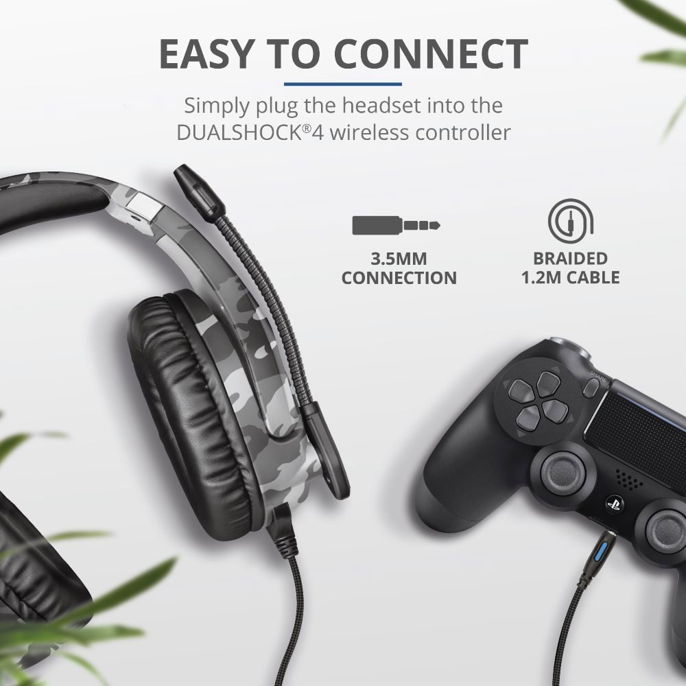 Trust GXT 488 Forze PS4 Gaming Headset Grey