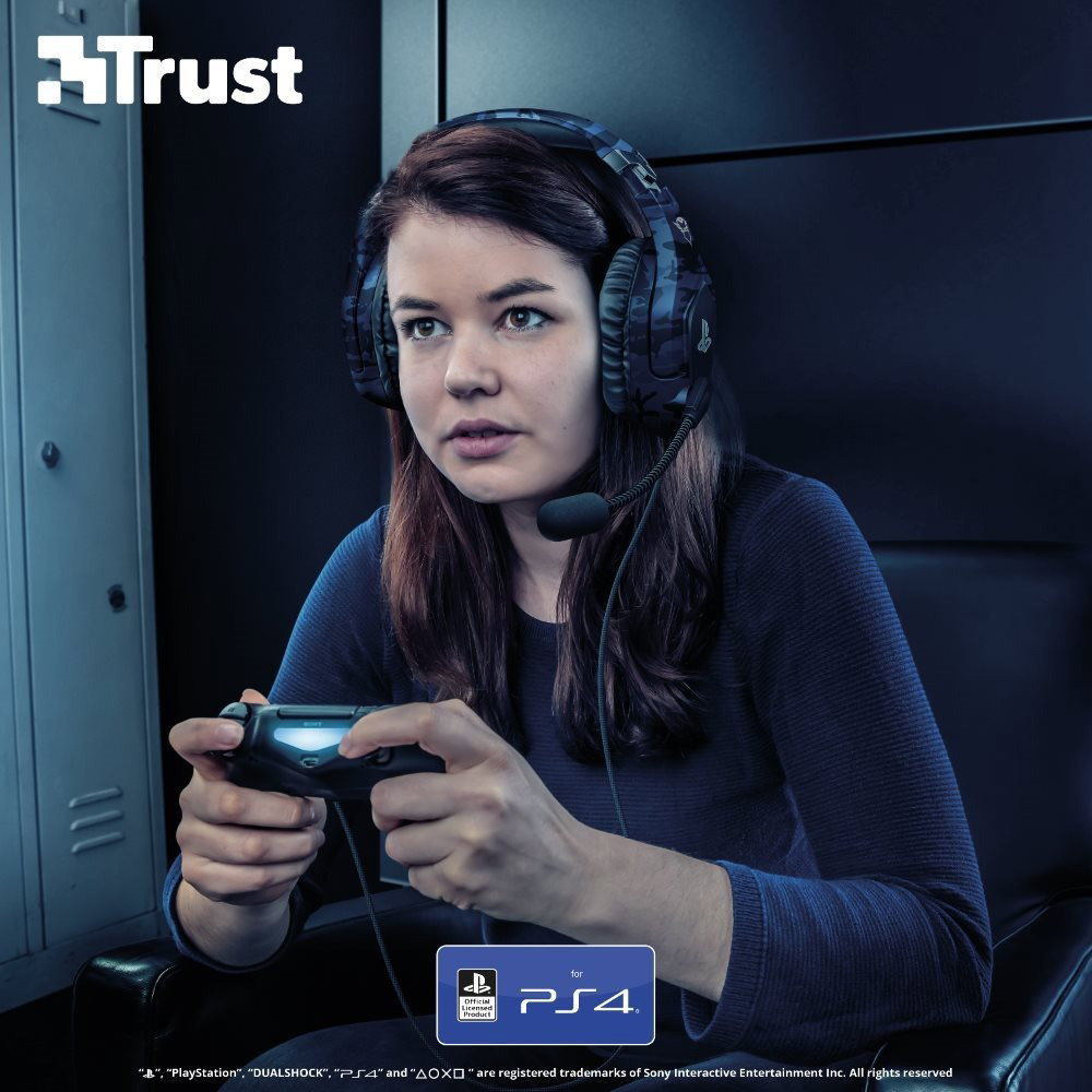 Trust GXT 488 Forze PS4 Blue Gaming Headset