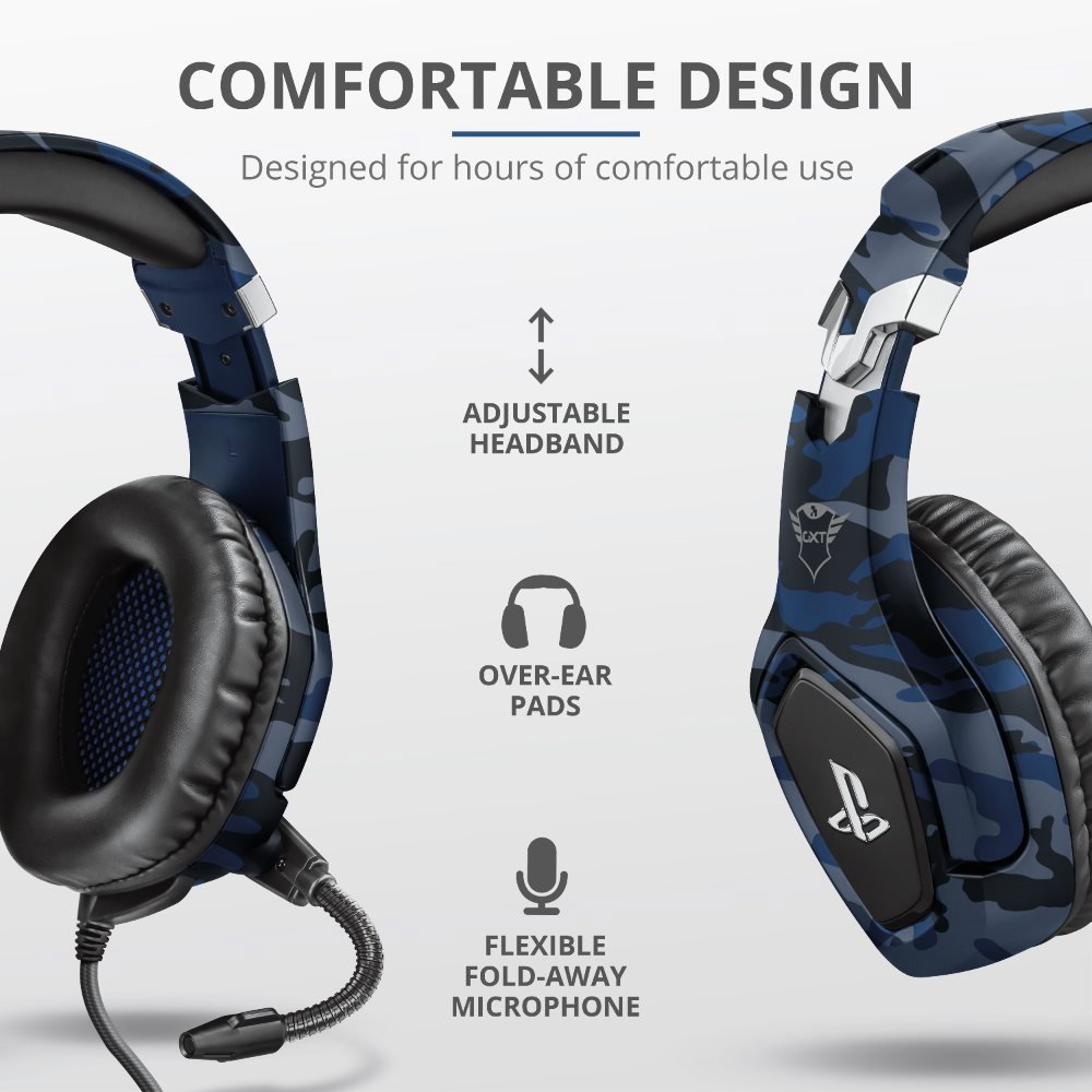 Trust GXT 488 Forze PS4 Blue Gaming Headset
