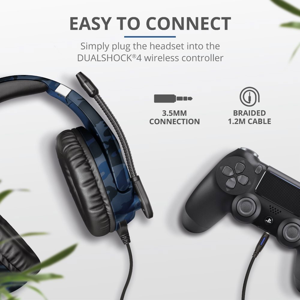 Trust GXT 488 Forze PS4 Blue Gaming Headset