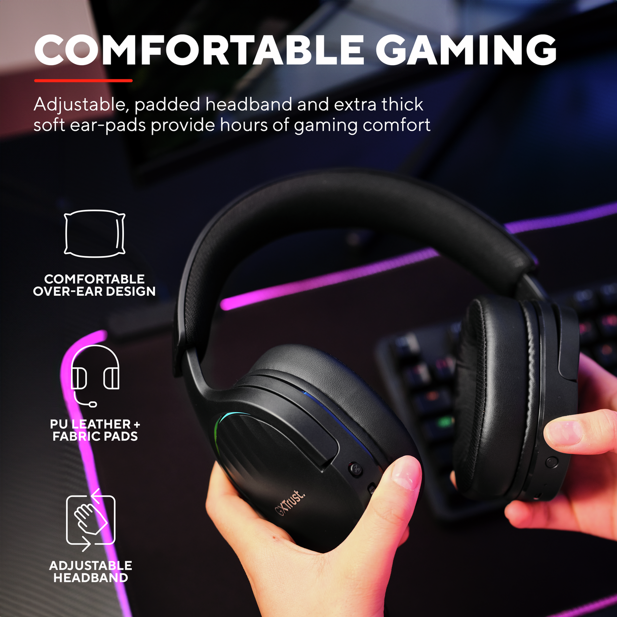 Trust GXT491 FAYZO WIRELESS HEADSET gaming headset