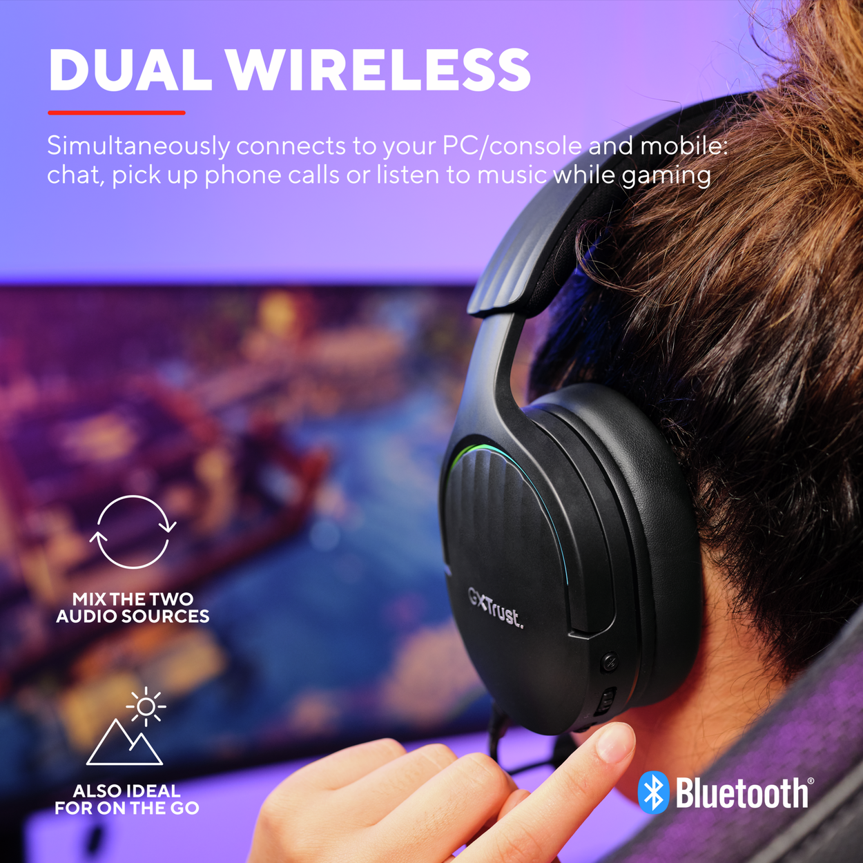 Trust GXT491 FAYZO WIRELESS HEADSET gaming headset