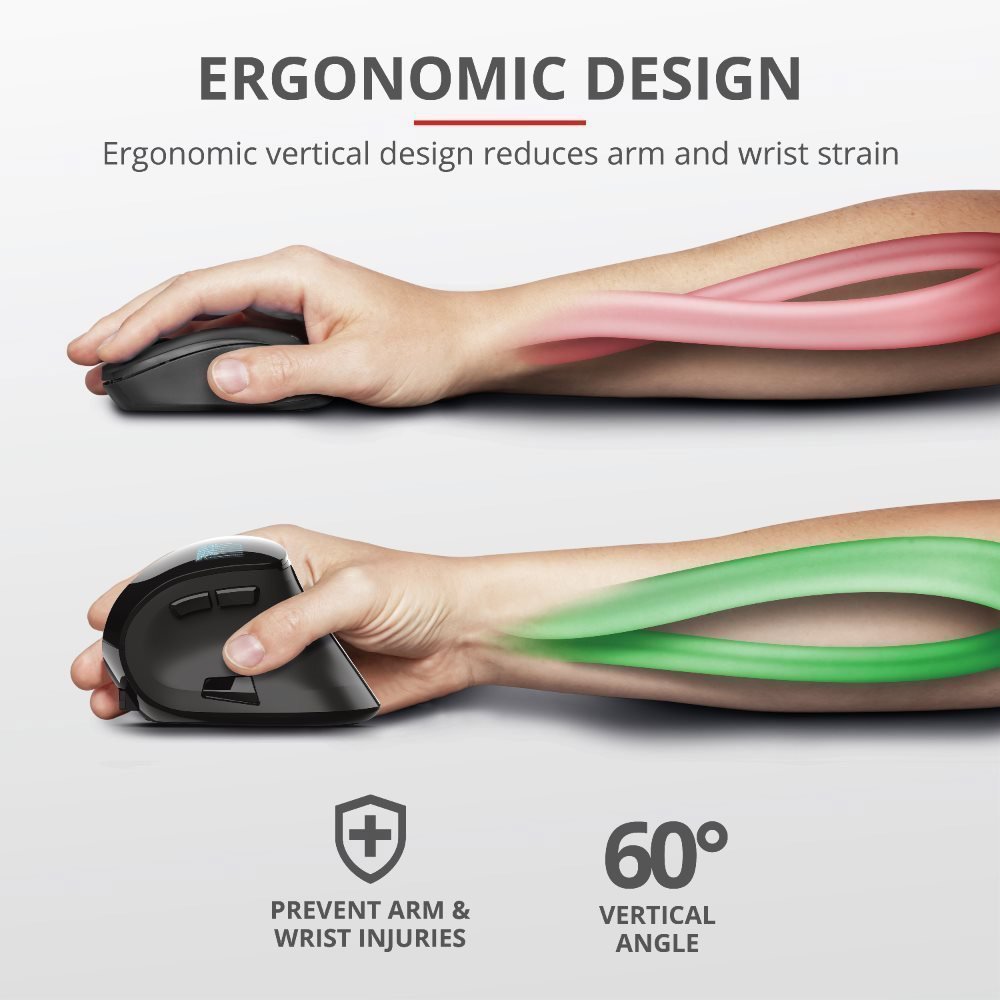 Trust VOXX Ergonomic Rechargeable Mouse