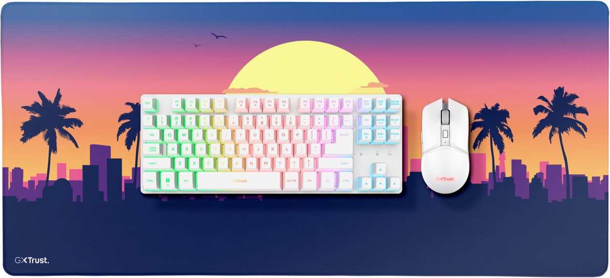 Trust GXT882 3-IN-1 MIAMI Gaming Bundle US keyboard and mouse set