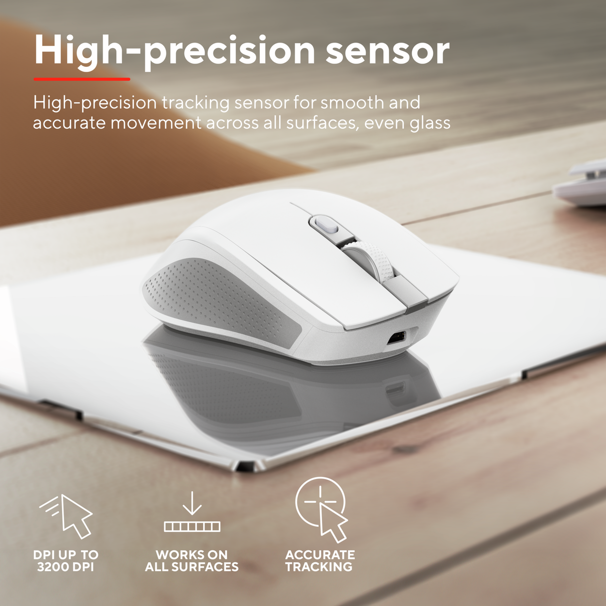 Trust OZAA+ MULTI-CONNECT Wireless Mouse White