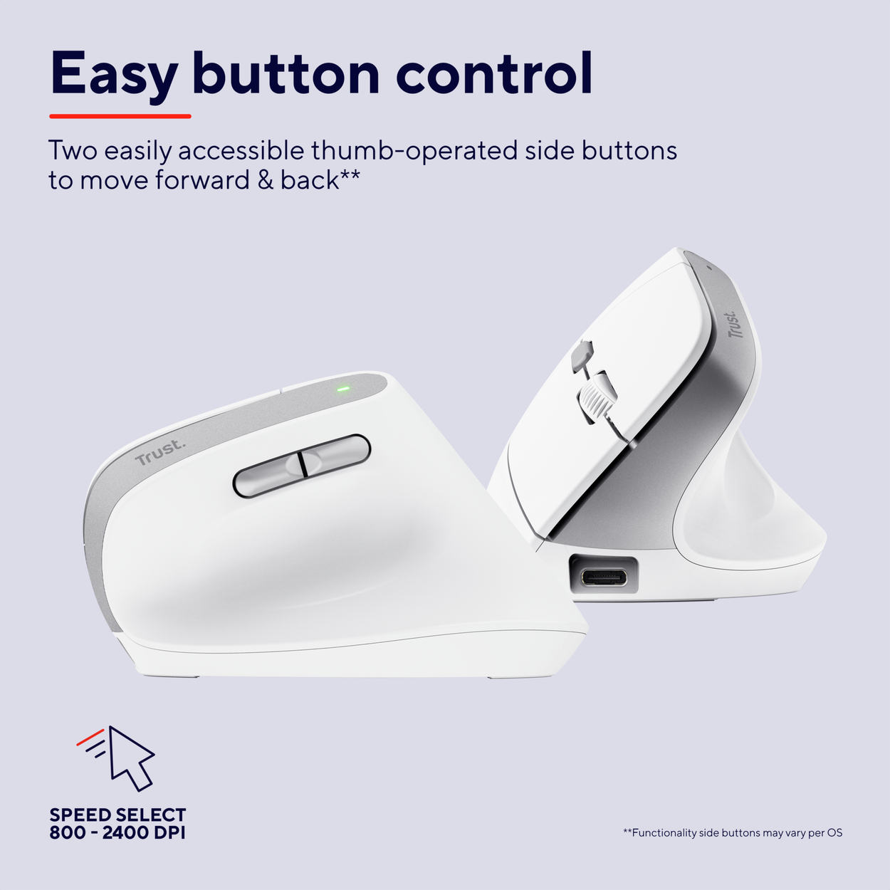 Trust BAYO II Ergonomic Wireless Mouse
